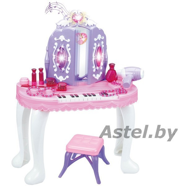 Туалетный столик игрушечный Pituso Трюмо принцессы с пуфиком / HWA1319219 - фото 1 - id-p196368454