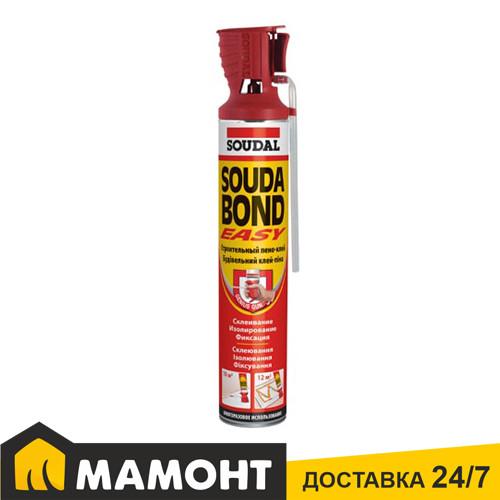 Клей монтажный полиуретановый Soudal SOUDABOND Easy Genius Gun, 750 мл - фото 1 - id-p196708061