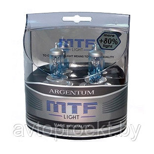 Лампа галогенная MTF Light H7 12v 55w 4000K Argentum +80% - фото 2 - id-p25391234