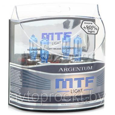 Лампа галогенная MTF Light HB3 12v 65w 4000K Argentum +80% - фото 2 - id-p25391238