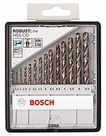 Набор из 13 свёрл по металлу Robust Line HSS-Co Bosch 1,5; 2; 2,5; 3; 3,2; 3,5; 4; 4,5; 4,8; 5; 5,5; 6; 6,5 mm