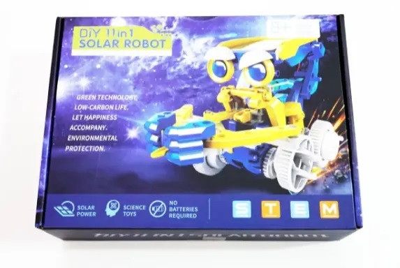 Робот- конструктор головоломка Solar Robot 11 в 1 интерактивная игрушка на солнечных батареях - фото 8 - id-p196736198