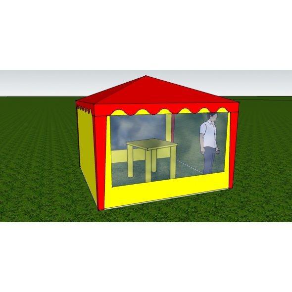 Стенка к шатру Митек с окном 2,5х2,0 (к беседке 2,5х2,5 и 5,0х2,5) - фото 1 - id-p196739463