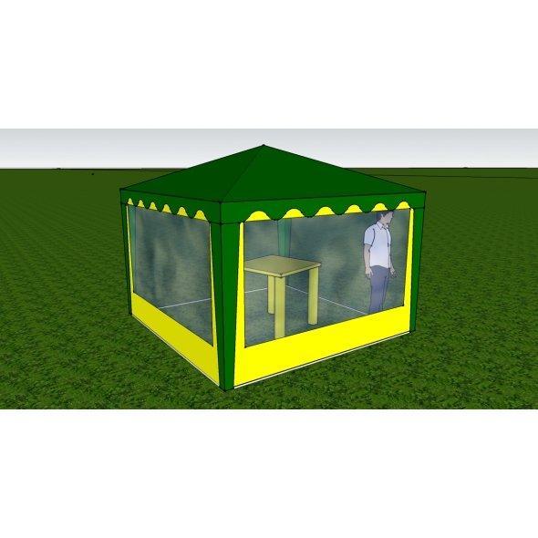 Стенка к шатру Митек с окном 3,0 х 2,0 (к беседке 3,0х3,0 и 6,0х3,0)