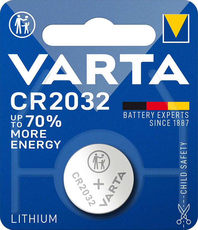 Батарейка литиевая Varta CR 2032 (Элемент питания) - фото 1 - id-p156096387