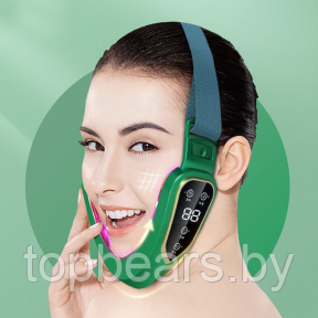 Электрический массажёр для лица V-Face Facial massage instrument V80 (12 режимов интенсивности) Зеленый