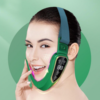 Электрический массажёр для лица V-Face Facial massage instrument V80 (12 режимов интенсивности) Зеленый