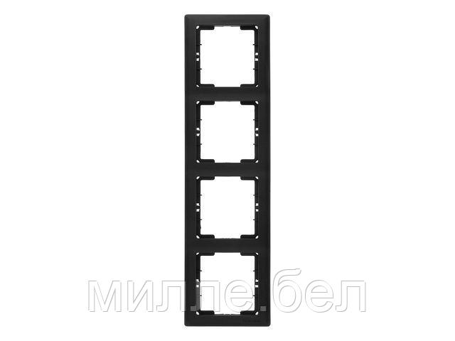 Рамка 4-ая вертикальная черная, DARIA, MUTLUSAN - фото 1 - id-p190321507