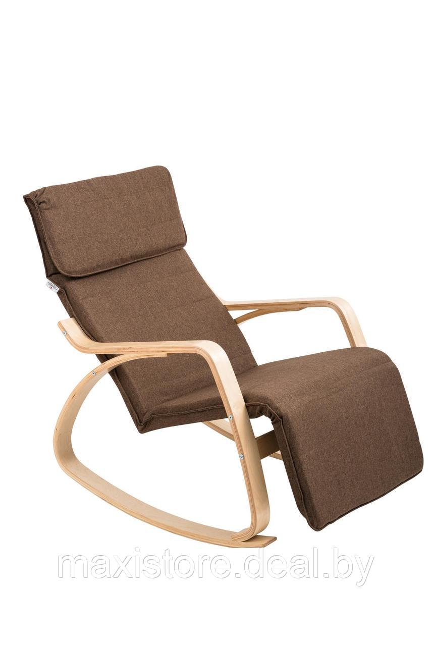 Кресло-качалка Calviano Relax 1103 коричневое - фото 1 - id-p196750824