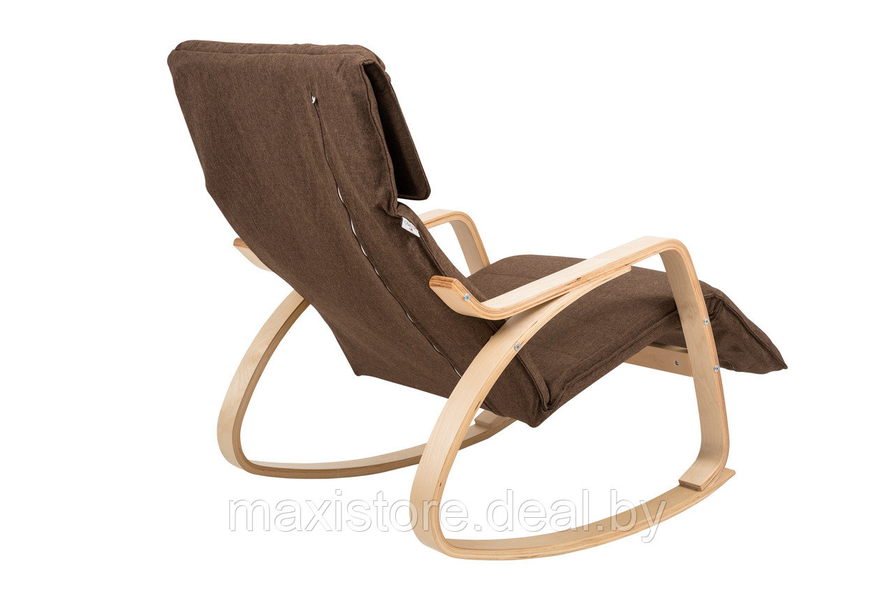 Кресло-качалка Calviano Relax 1103 коричневое - фото 2 - id-p196750824