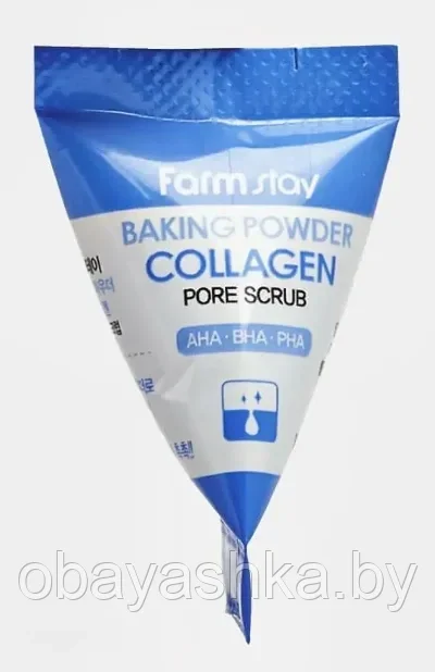 Скраб для лица с коллагеном FARMSTAY Baking Powder Collagen Pore Scrub 1 шт - фото 1 - id-p196752955
