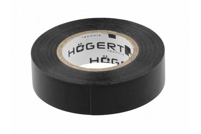 HT1P281 Изолента ПВХ 19мм х 20м х 0,13мм, чёрная, HOEGERT, фото 2