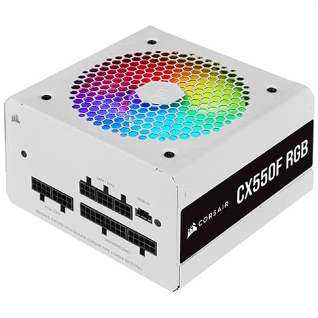 Блок питания Corsair CX550F RGB CP-9020225-EU Белый - фото 1 - id-p196752052