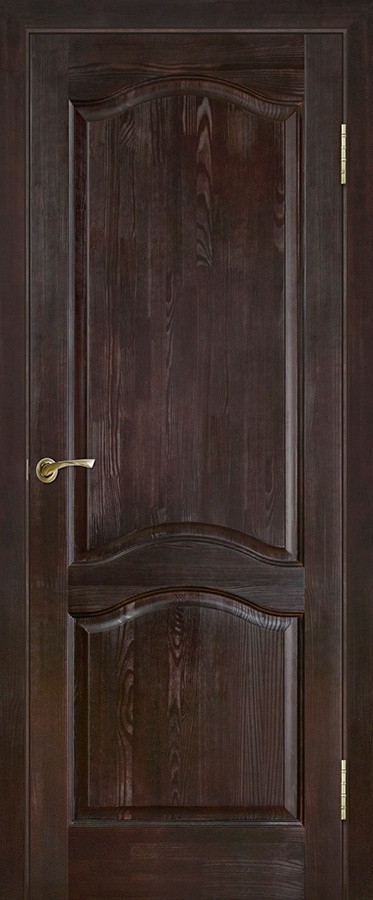 Межкомнатная дверь массив сосны ПМЦ ДГ7 Темный лак - фото 1 - id-p196753006