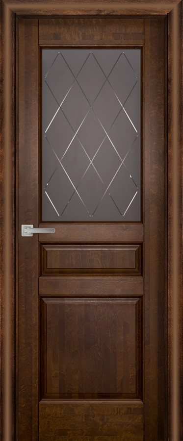 Межкомнатная дверь (Вилейка ольха) Валенсия ДО Античный орех - фото 1 - id-p196753051