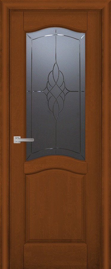 Межкомнатная дверь (Вилейка ольха) Лео ДО Бренди - фото 1 - id-p196753059