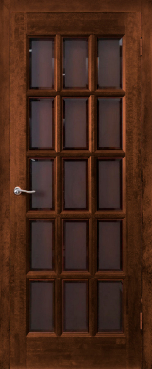 Межкомнатная дверь (Вилейка ольха) Шарден ДО Античный орех - фото 1 - id-p196753079