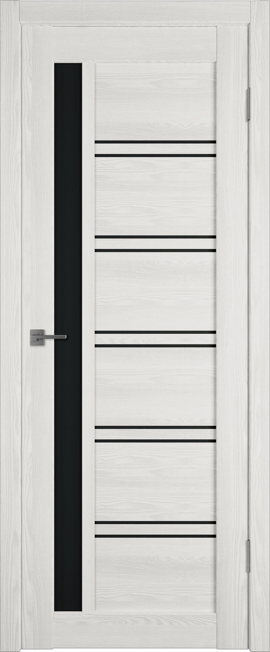 Межкомнатная дверь Atum Pro Х38 black gloss. Bianco Р - фото 1 - id-p196753284