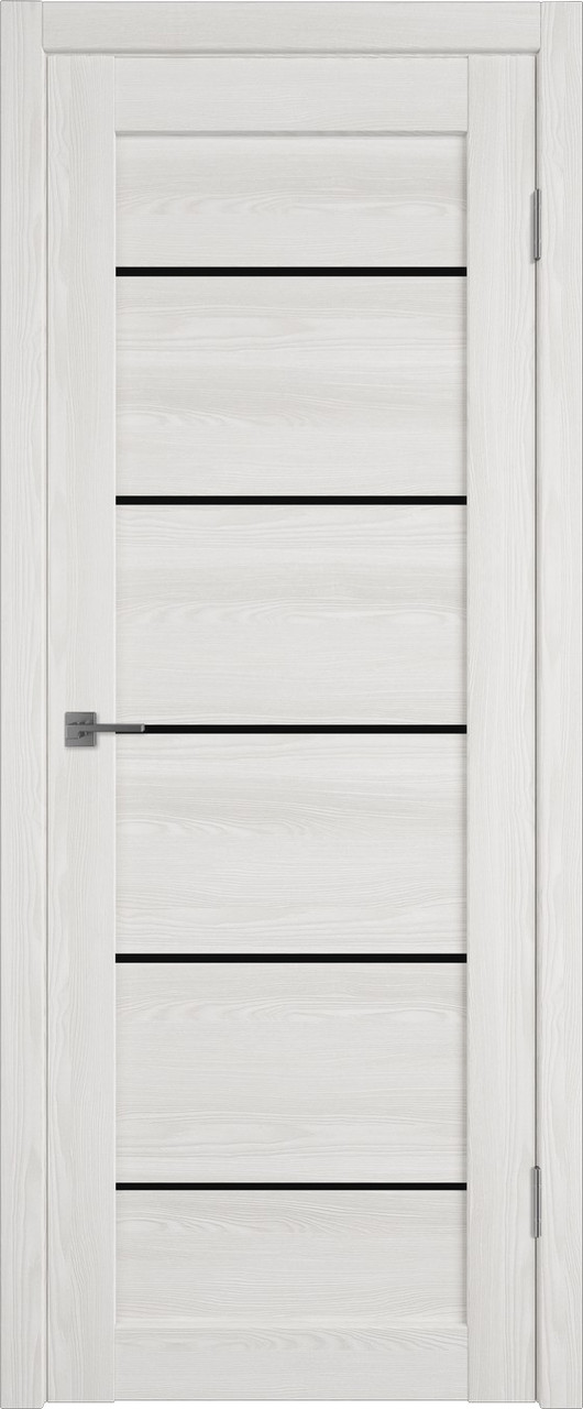 Межкомнатная дверь Atum Pro Х27 BLACK gloss.Bianco Р