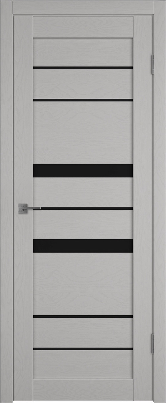 Межкомнатная дверь Atum Pro Х30 BLACK gloss, Griz Soft - фото 1 - id-p196753314