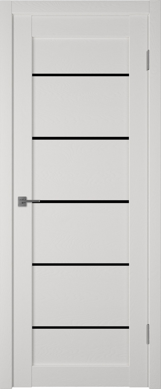Межкомнатная дверь Atum Pro Х27 BLACK gloss. Milky White - фото 1 - id-p196753320