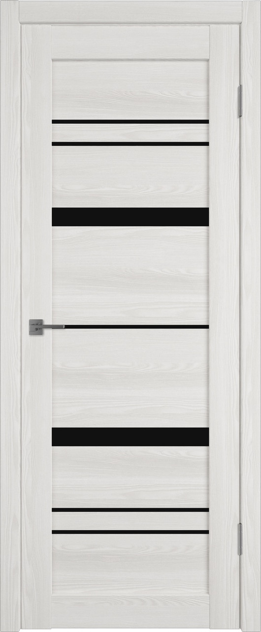 Межкомнатная дверь Atum Pro Х25 BLACK gloss, Bianco Р