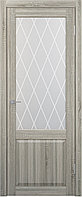 Межкомнатная дверь СТАРК ST24 ДО матовое ромб крупный. Сонома грей