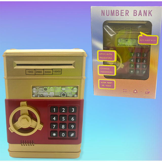 Электронная копилка-сейф Number Bank "Safe" Интерактивная копилка для денег - фото 3 - id-p196753836