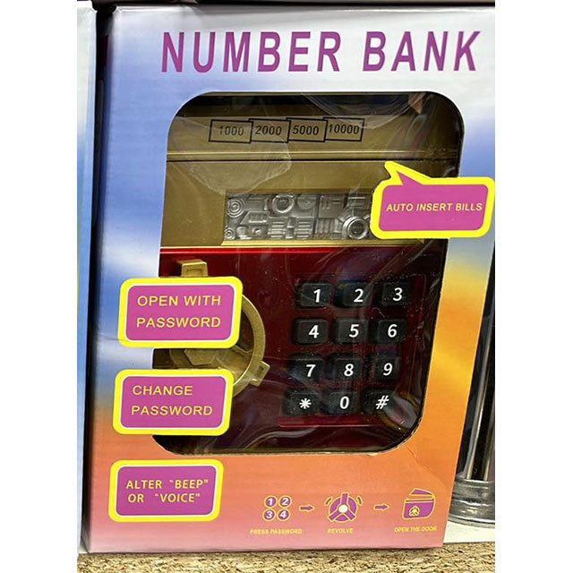 Электронная копилка-сейф Number Bank "Safe" Интерактивная копилка для денег - фото 4 - id-p196753836