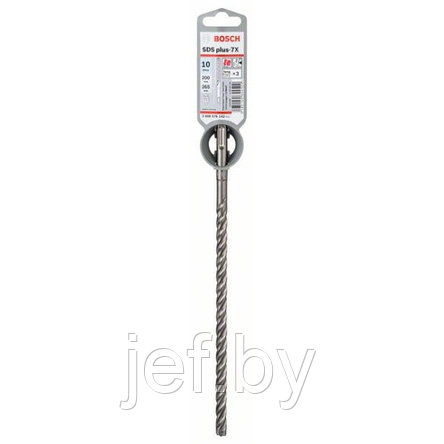 Бур (сверло)10х200х265 мм SDS-plus 7X BOSCH 2608576142, фото 2