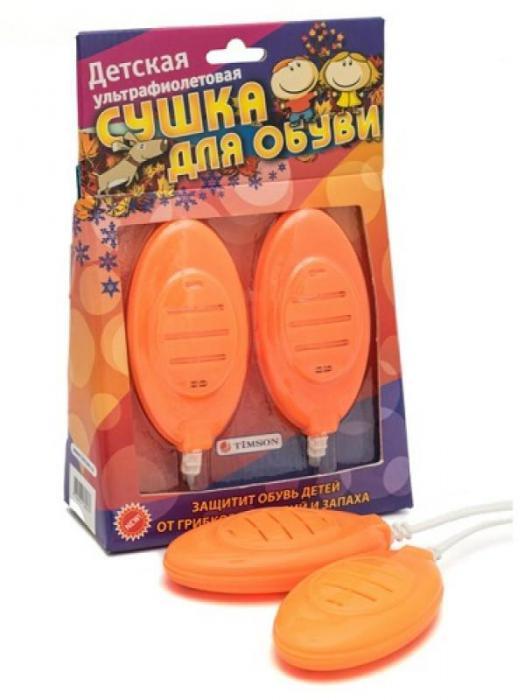 Электросушилка для обуви TiMSON 2420 детская ультрафиолетовая Orange - фото 1 - id-p196339768