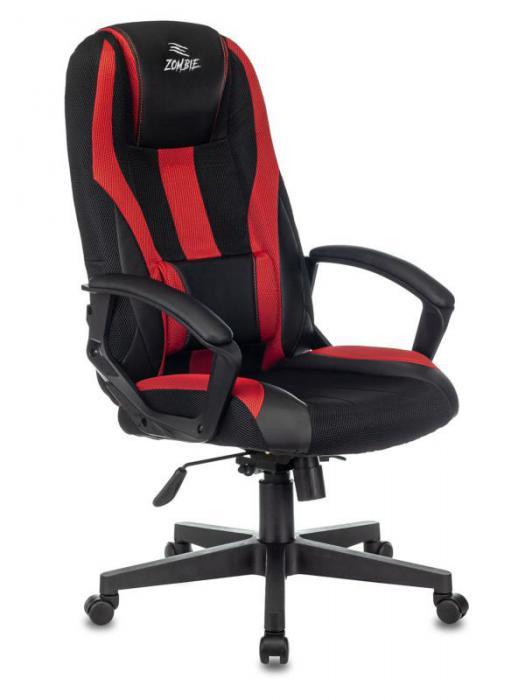 Компьютерное кресло для дома Zombie 9 игровое красное для геймера - фото 2 - id-p196379175