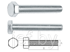 Болт М10х20 мм шестигранный цинк (20 кг) STARFIX SM-17473-20