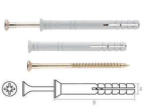 Дюбель-гвоздь 10х160 мм полипропилен потай 5 кг STARFIX SMV2-45014-5