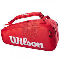 Чехол-сумка Wilson Super Tour на 9 ракеток (красный) (арт. WR8010501001)