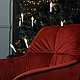Кресло Soft, красный, велюр, фото 4
