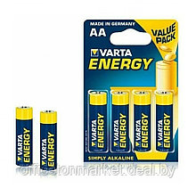 Батарейки алкалиновые "VARTA ENERGY LR6", 4 шт.