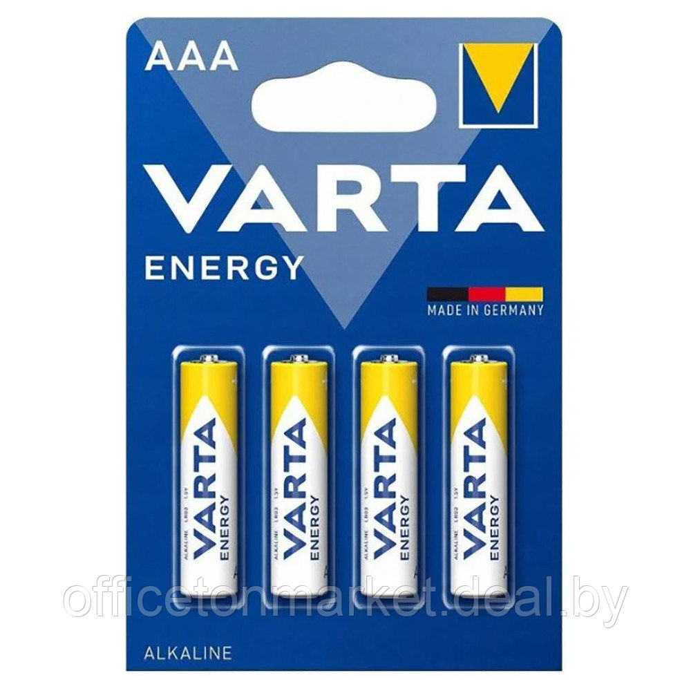Батарейки алкалиновые "VARTA ENERGY LR03", 4 шт. - фото 1 - id-p196759810