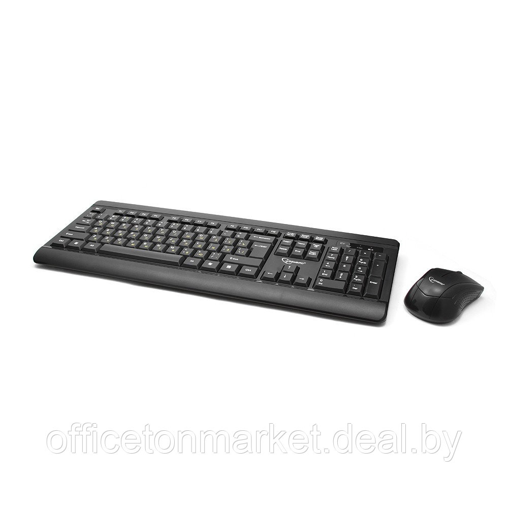 Комплект "Gembird KBS-8001": клавиатура и мышь, черный - фото 2 - id-p196759812