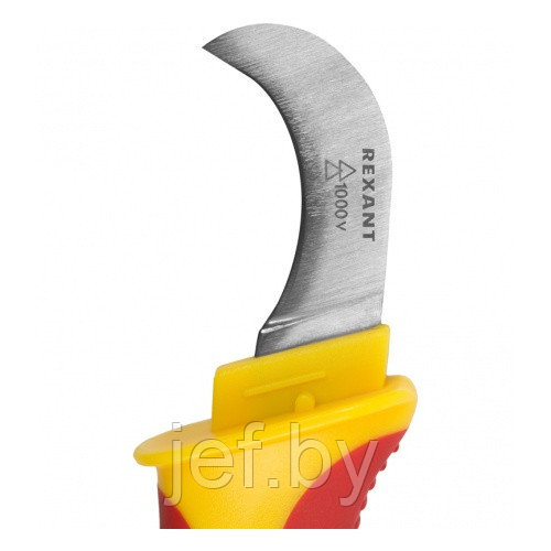 Нож монтажника нержавеющая сталь изогнутоелезвие REXANT 12-4937 - фото 5 - id-p196760698