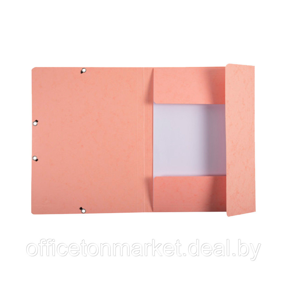 Папка на резинках "Aquarel", А4, 15 мм, картон, персиковый - фото 3 - id-p194865894