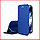 Чехол-книга + защитное стекло 9d для Huawei Honor X7 (синий), фото 2