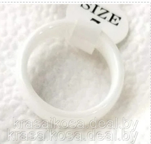 Кольцо керамика 16 Белый 6 мм керамическое женское мужское бижутерия - фото 1 - id-p196796350