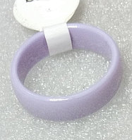 Кольцо керамика 17 Фиолетовый 6 мм женское Лавандовый бижутерия керамическое