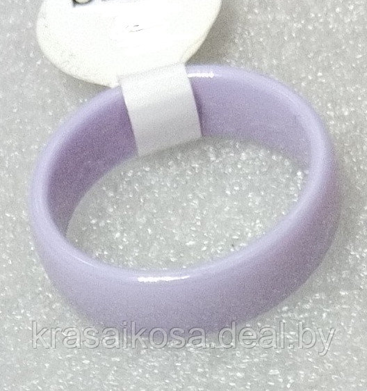 Кольцо керамика 19 Фиолетовый 6 мм женское Лавандовый бижутерия керамическое - фото 1 - id-p196767699