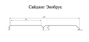 ЭкоБрус 0,345 Grand Line 0,45 Print Premium  Golden Wood, фото 2