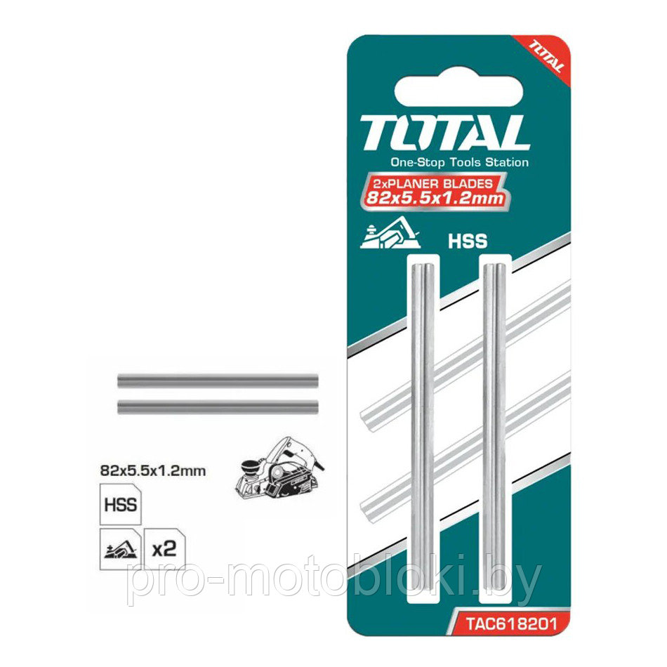 Ножи для рубанка TOTAL TAC618201 (2 шт) - фото 2 - id-p187677868