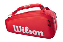 Чехол-сумка для ракеток Wilson Super Tour 9 Pack (красный) WR8010501001