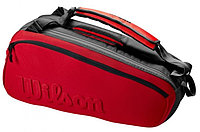WR8016401001 Чехол-сумка для ракеток Wilson Super Tour Clash V2.0 9 Pack (красный/черный)