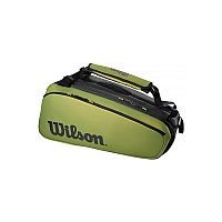 WR8016801001 Чехол-сумка для ракеток Wilson Super Tour Blade 9 Pack (зеленый/черный)
